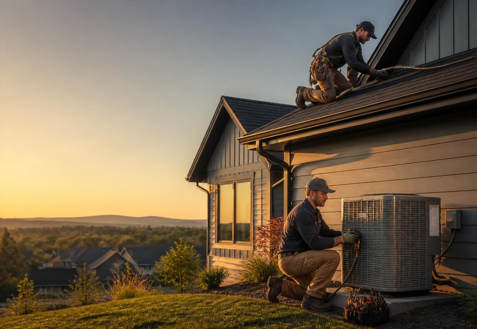 A contractor helping a homeowner with a home improvement project